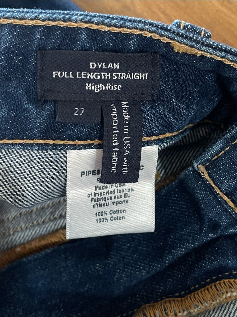 Veronica Beard Dylan High Rise Straight Leg Jean Full Length Wide Cuff hem - Picture 16 of 16